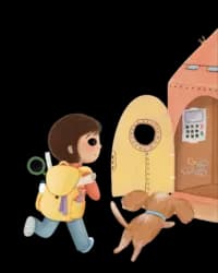 Lírio saindo para uma aventura