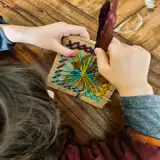 Carimbo com rolo de papel