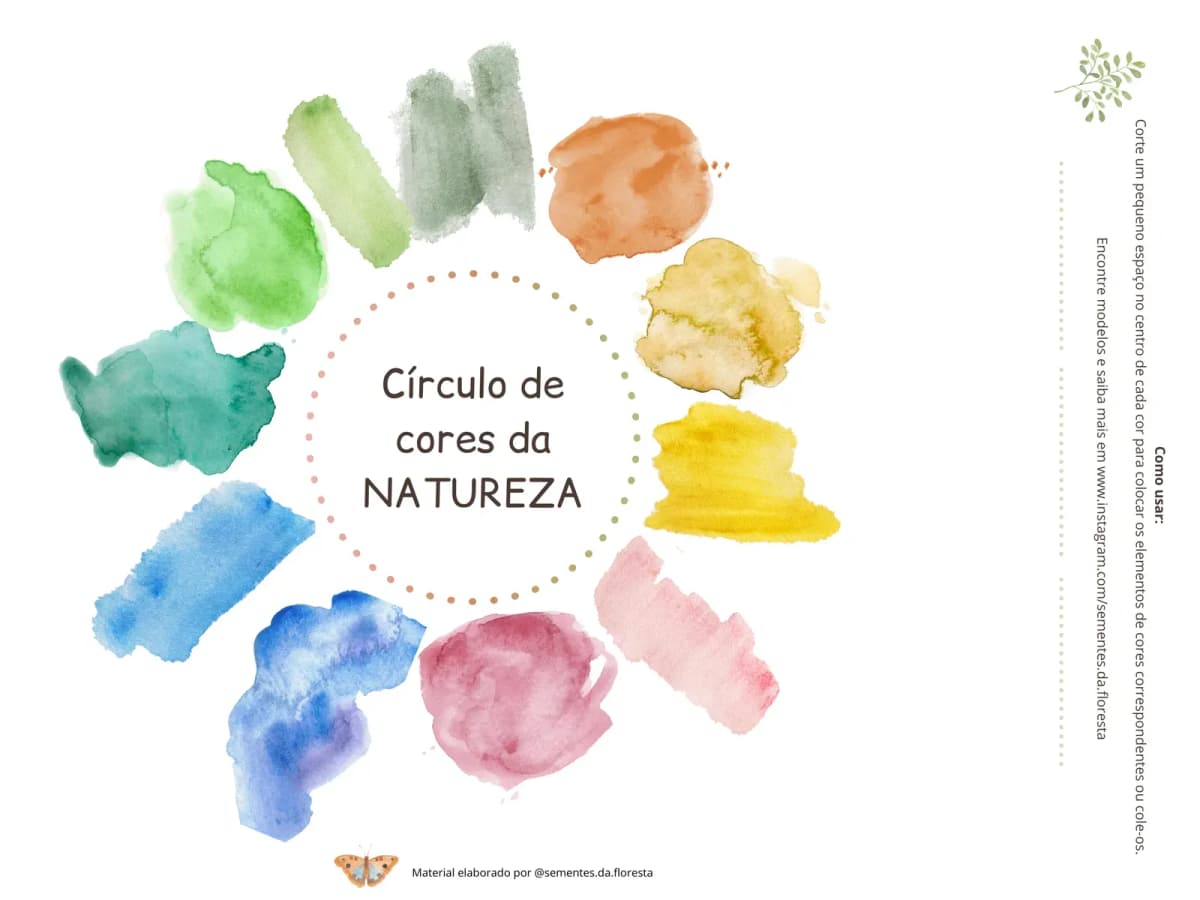 Círculo de Cores da Natureza